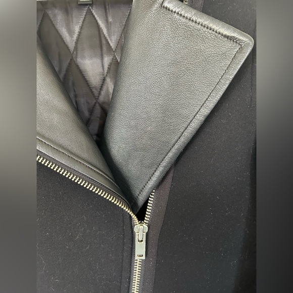 Wilfred Free Moto Fei Coat Black Size Medium - Picture 7 of 11